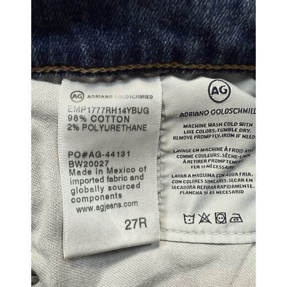 AG Farrah Jeans sz 27 Skinny Ankle High-Rise 14 Year 14YBUG Frey Hem 27x29 - Picture 10 of 12